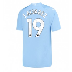 Manchester City Julian Alvarez #19 Replika Hjemmebanetrøje 2023-24 Kortærmet